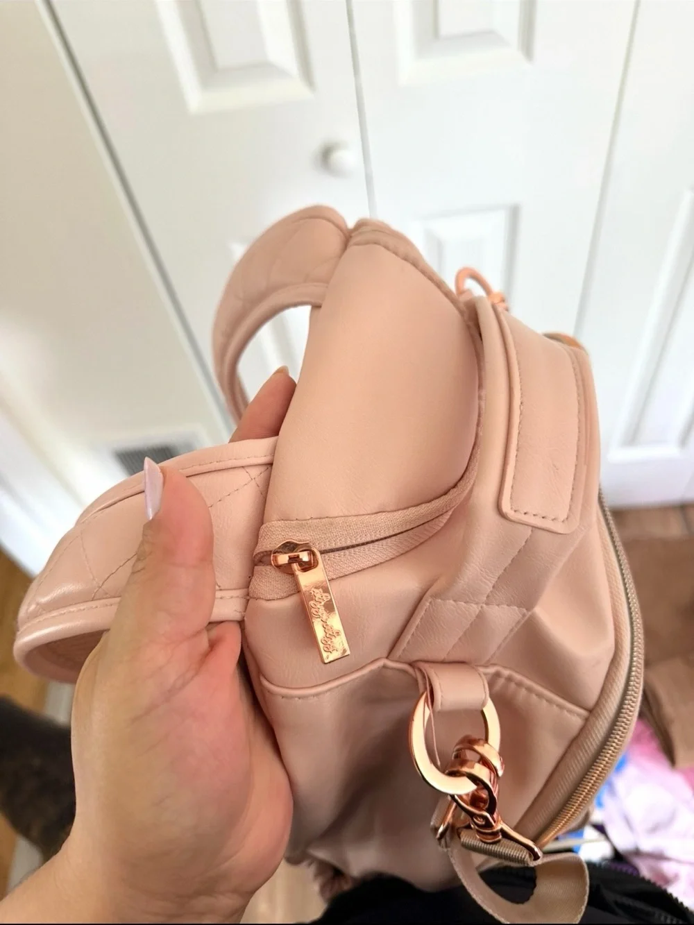 🦋Itzy Ritzy Boss Plus Diaper Bag  Backpack Blush Pink and  Diaper Bag Charm pod